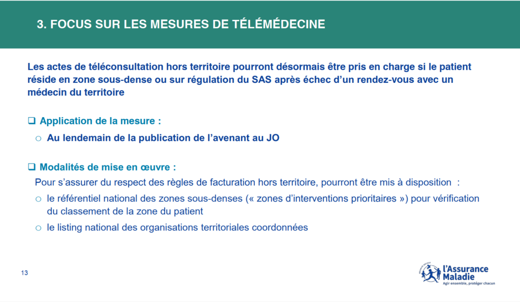 Télémédecine hors territoire